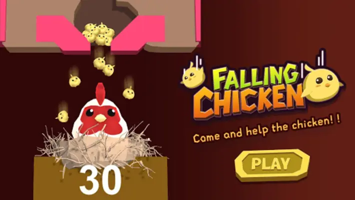 Falling chicken android App screenshot 0